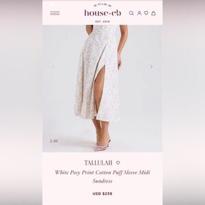 TALULAH Floral Print Midi Skirt